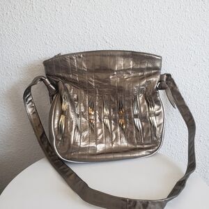 Rare Judi Simon USA Vintage 1980s Womens Shining Bronzy Leather ?